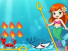 Igra Princess vs Shark spletu