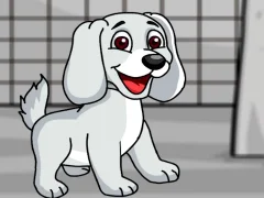 Igra Rescue the White Puppy from Cage spletu