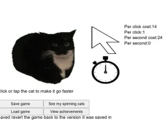 Igra Spinning Cat Clicker spletu