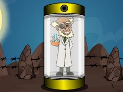 Igra Rescue the Elder Research Officer spletu
