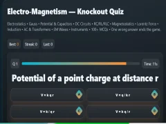 Igra Electro-Magnetism - Knockout Quiz spletu