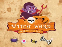 Igra Witch Word Halloween Puzzel Game spletu