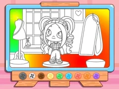 Igra Coloring Book: Avatar Girl Dress Up Shopping spletu