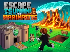 Igra Escape Tsunami for Brainrots spletu