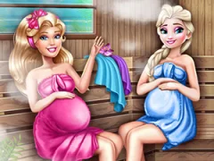 Igra Cute Mommies Pregnant Sauna spletu
