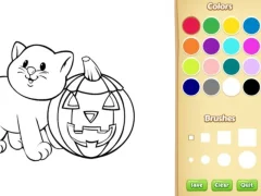 Igra Halloween Coloring Book spletu