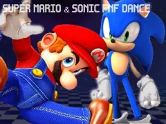 Igra Super Mario & Sonic FNF Dance spletu