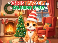 Igra Christmas Cat Coloring Pages spletu