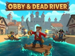 Igra Obby & Dead River spletu