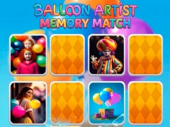 Igra Balloon Artist Memory Match spletu