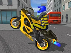 Igra Police Motorbike Race Simulator spletu