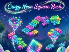Igra Crazy Neon Square Rush spletu
