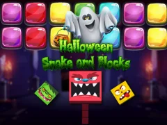 Igra Halloween Snake and Blocks spletu