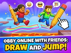 Igra Obby online with friends: Draw and Jump! spletu