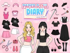 Igra Paper Doll Diary: Dress Up DIY spletu
