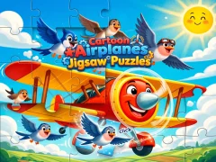 Igra Cartoon Airplanes: Jigsaw Puzzles spletu
