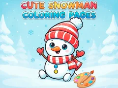 Igra Cute Snowman Coloring Pages spletu