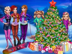 Igra Princesses Christmas tree spletu