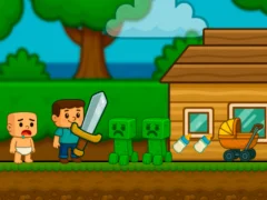 Igra Baby Noob Help! Steve spletu