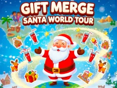 Igra Gift Merge Santa World Tour spletu