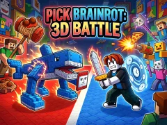 Igra Pick Brainrot: 3D Battle spletu
