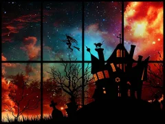 Igra Sliding Halloween Party spletu