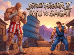 Igra Street Fighter II Ryu vs Sagat spletu