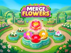 Igra Merge Flowers spletu