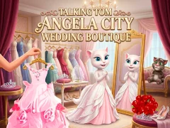Igra Talking Tom Angela City Wedding Boutique spletu