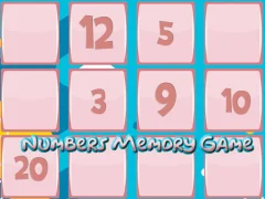 Igra Memory Game With Numbers spletu