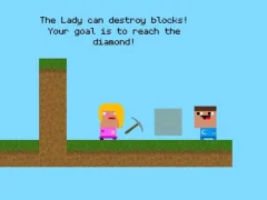 Igra Lady And Nubik Build And Dig spletu