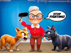 Igra Cat and Granny spletu
