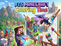 Igra BTS Minecraft Coloring Time spletu