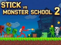 Igra Stick vs Monster School 2 spletu