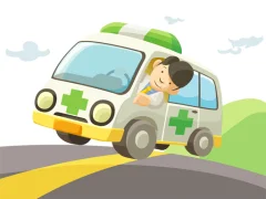 Igra Cartoon Ambulance spletu