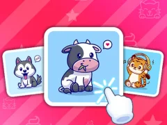 Igra Cute Animal Cards spletu