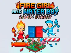 Igra Fire Girl and Water Boy Candy Forest spletu