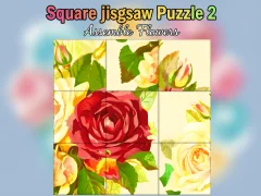 Igra Square jigsaw Puzzle 2  Assemble Flowers spletu