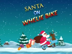 Igra Santa On Wheelie Bike spletu