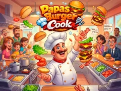 Igra Papas Burger Cook spletu