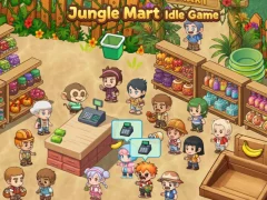 Igra Jungle Mart idle game spletu