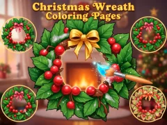 Igra Christmas Wreath Coloring Pages spletu