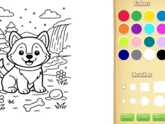Igra Dog Coloring Book spletu