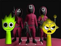Igra Squid Game Sprunki FNF Battle spletu