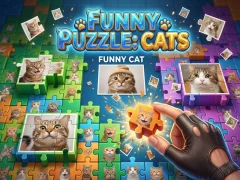 Igra Funny Puzzle: Cats spletu