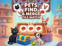 Igra Pets, Find and Merge Tile Match spletu