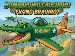 Igra Bombardiro Crocodilo Flying Brainrot spletu