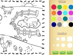 Igra Farming Coloring Book For Kids spletu