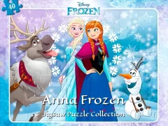 Igra Anna Frozen Jigsaw Puzzle Collection spletu