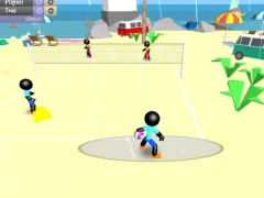 Igra Stickman Beach Volleyball spletu